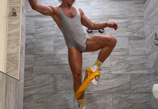 Vintage Singlet Retro Shorts flex